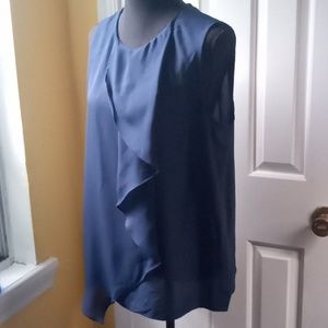 Phillip Lim 3.1 sleeveless blouse size medium women's Navy Blue